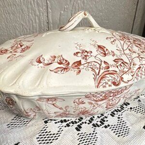 Vintage Ceramic Dish Made by Baker & Co. in the Staffordshire Region of England